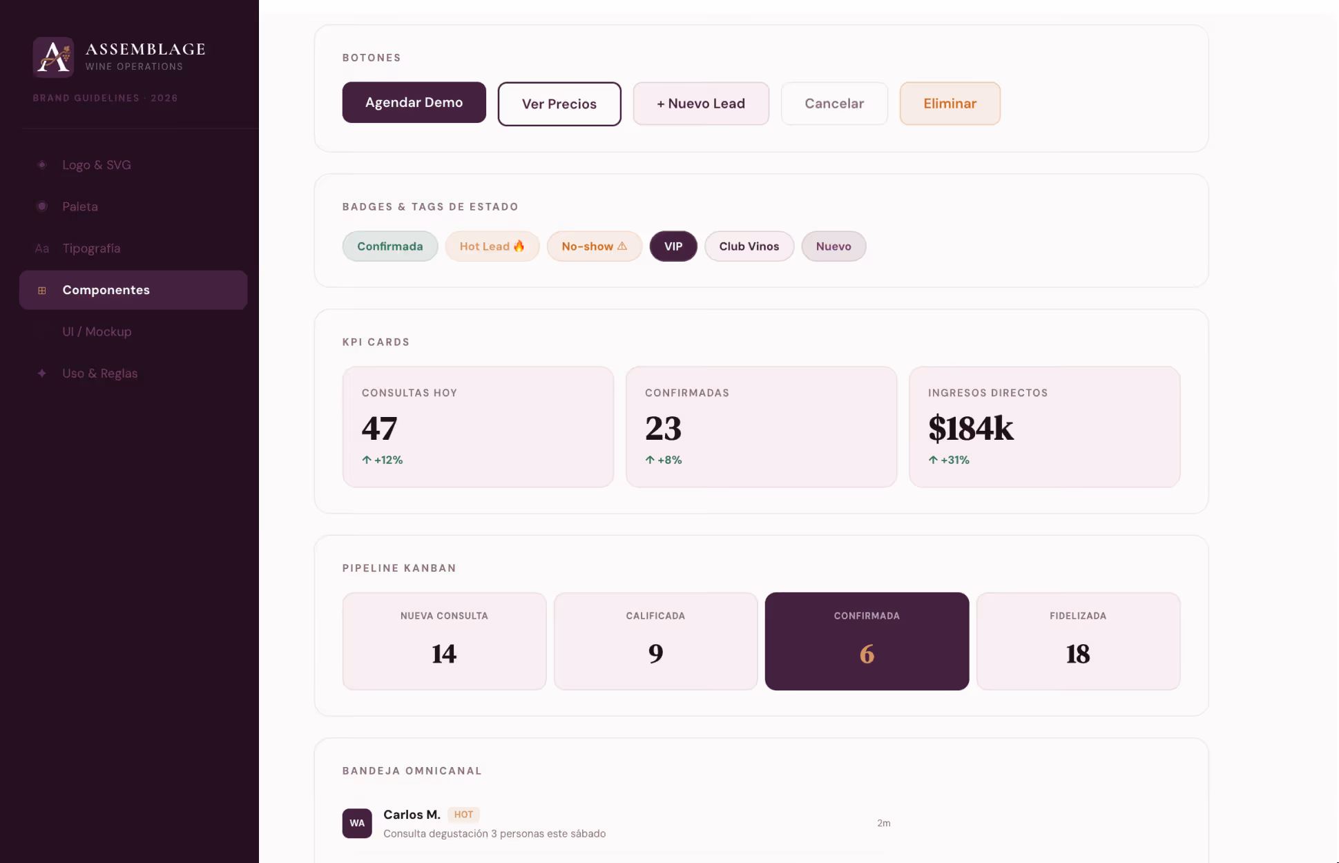 Assemblage design system